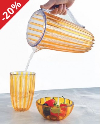 Set 4 pahare, 470 ml, galben, Dolcevita - GUZZINI